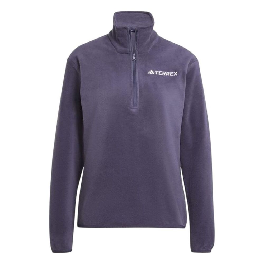 Adidas Womens/Ladies Essentials Long-Sleeved Fleece Jacket / Shadow Blue